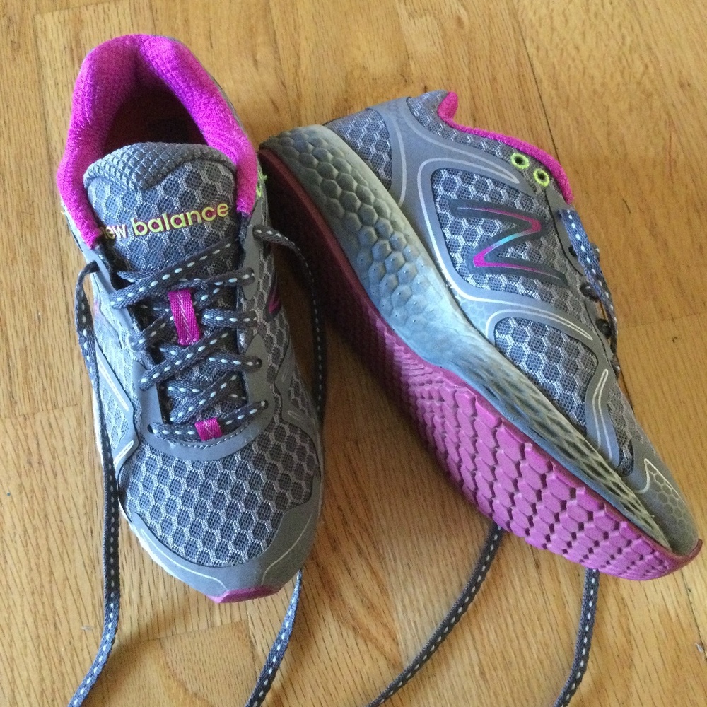 New Balance Gray and Pink Women's Sneakers